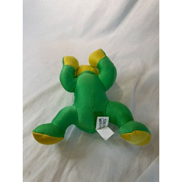 Vintage Bubblegum Friends Green Fabric Frog Plush Toy Squishy 8" - Picture 5 of 5